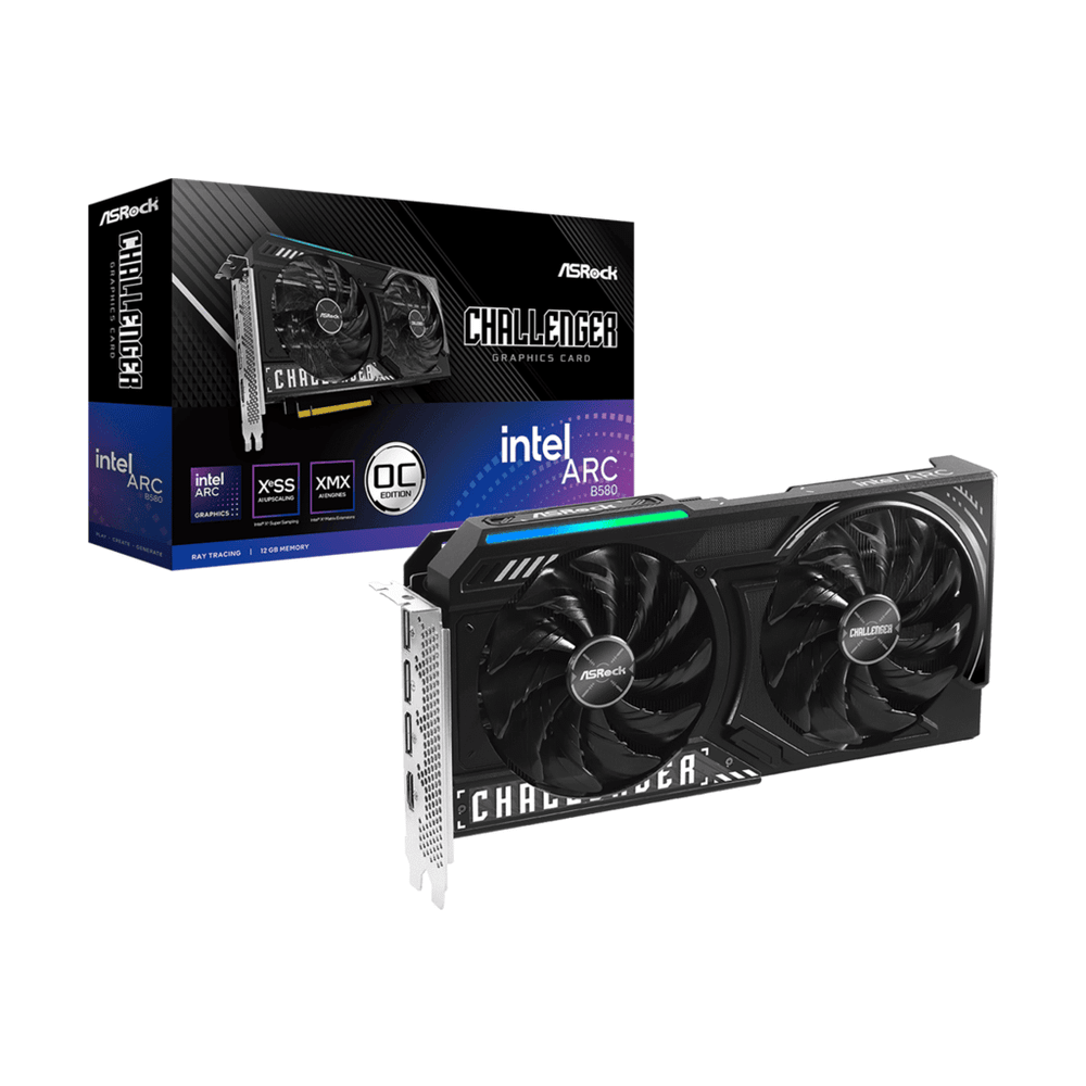 ASROCK B580 CL 12GO OC VGAChallenger, Intel Arc B58012GB 192-bit GDDR6, 3xDP, HDMI slika 1