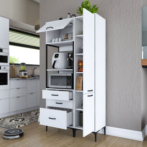 JE143 - 3113 White Multi Purpose Cabinet slika 8