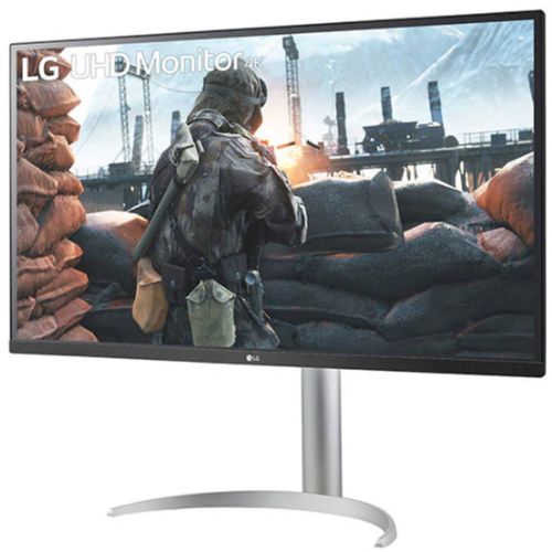 Monitor LG 32UP55NP-W 31.5" VA 3840x2160 60Hz 4ms GtG HDMIx2 DP USB freesync visina VESA srebrna slika 2