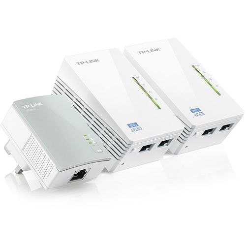 Powerline TP-Link TL-WPA4220TKIT, AV500 2-port Powerline WiFi Extender 3-pack KIT slika 1