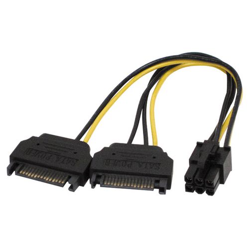 Linkom Adapter za napajanje VGA 6 pina 2 x Sata slika 1