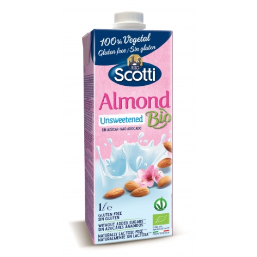 RISO SCOTTI Almond Unsweetened Bio napitak od badema - nezaslađen 1000ml slika 1