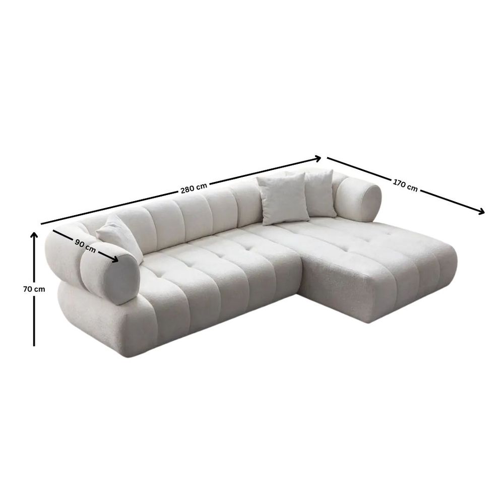 Ugaona Sofa Petra Desna - Bijela slika 11