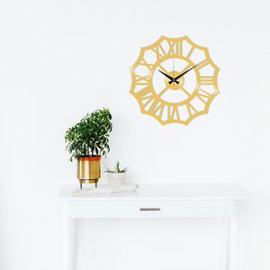 Wallity Ukrasni metalni zidni sat, Metal Wall Clock 23 - Gold