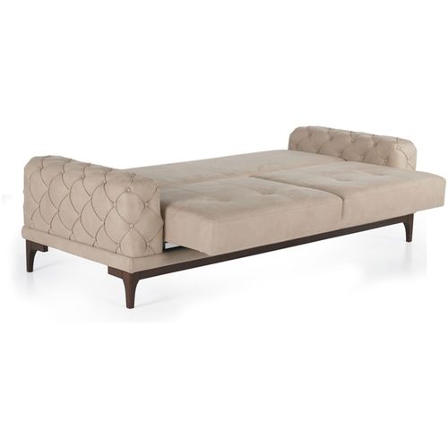 Lale - Cream Cream 3-Seat Sofa-Bed slika 4