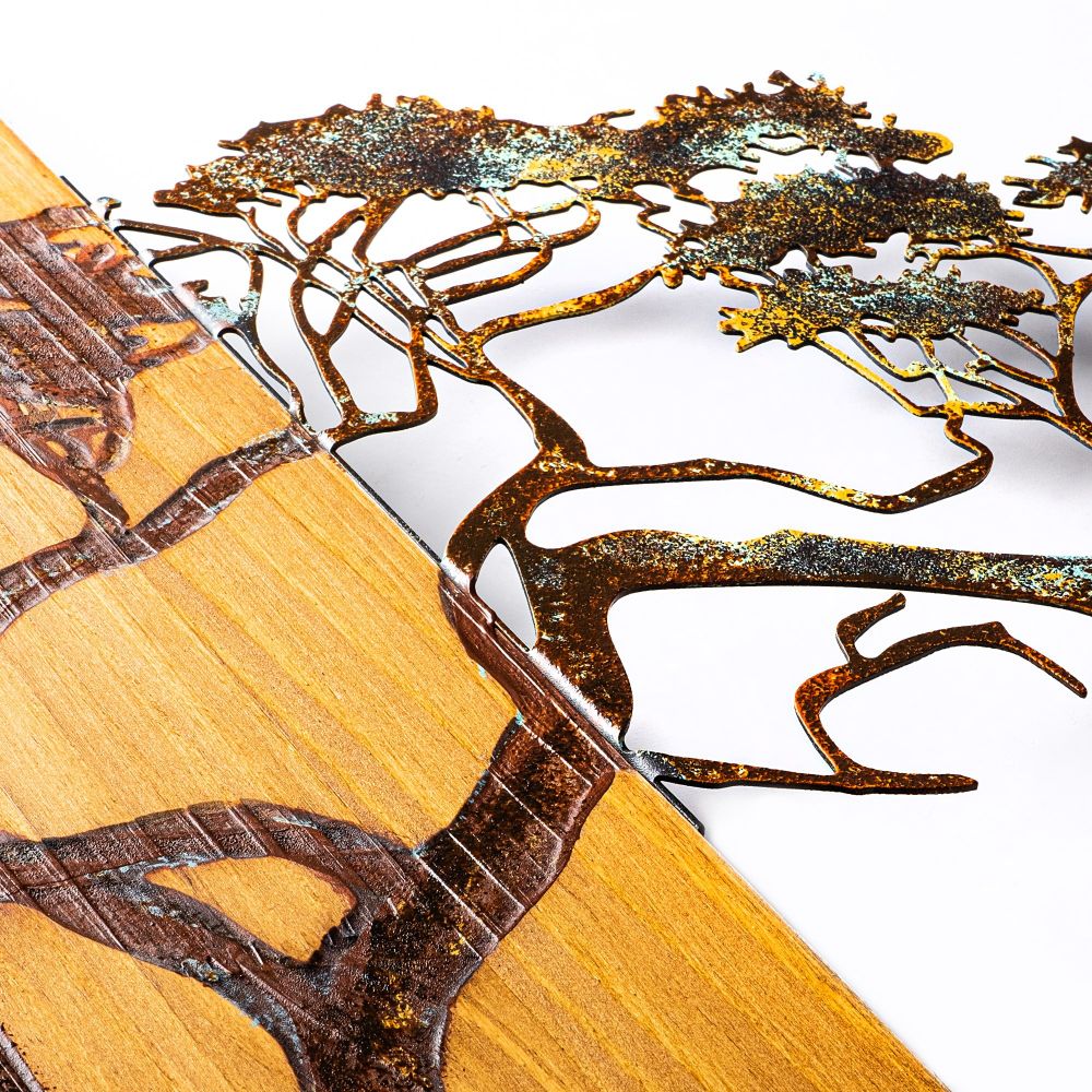 Decorative wooden wall accessory Acacia Tree - 387-A, colour: multicolor slika 6