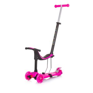 Chipolino Romobil sa LED točkovima Multi Plus Pink Dsmul0233Pi