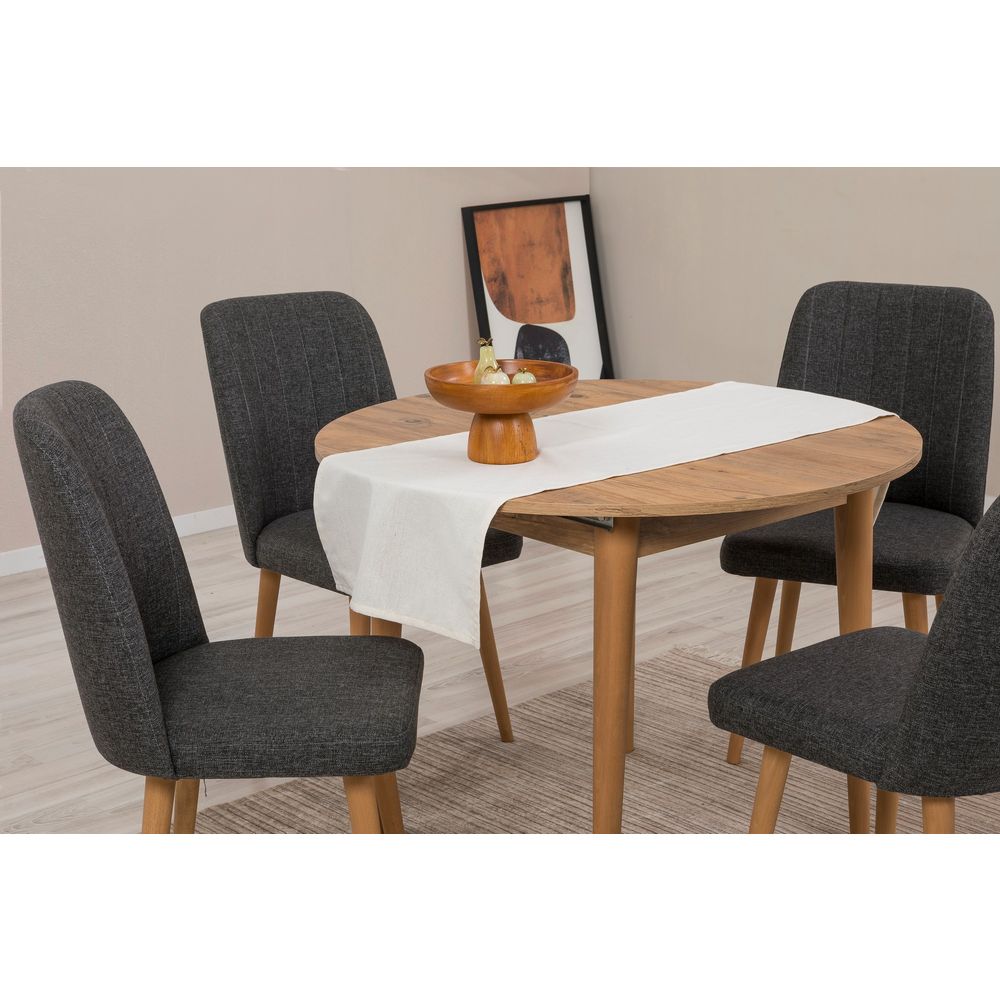 Vina 1053 - Set Ekstenzibilnog Stola i Stolica od Atlantske Borovine (5 Komada) slika 3