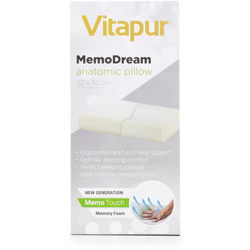 Anatomski jastuk Vitapur MemoDream 1+1 GRATIS slika 10