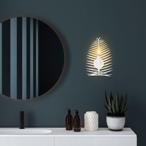 Zidna Lampa Leaf - 15323, boje: Bijela