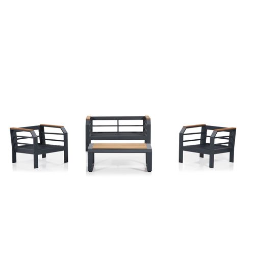 Assento 2+1+1+S - Grey, Black Grey
Black Garden Lounge Set slika 2