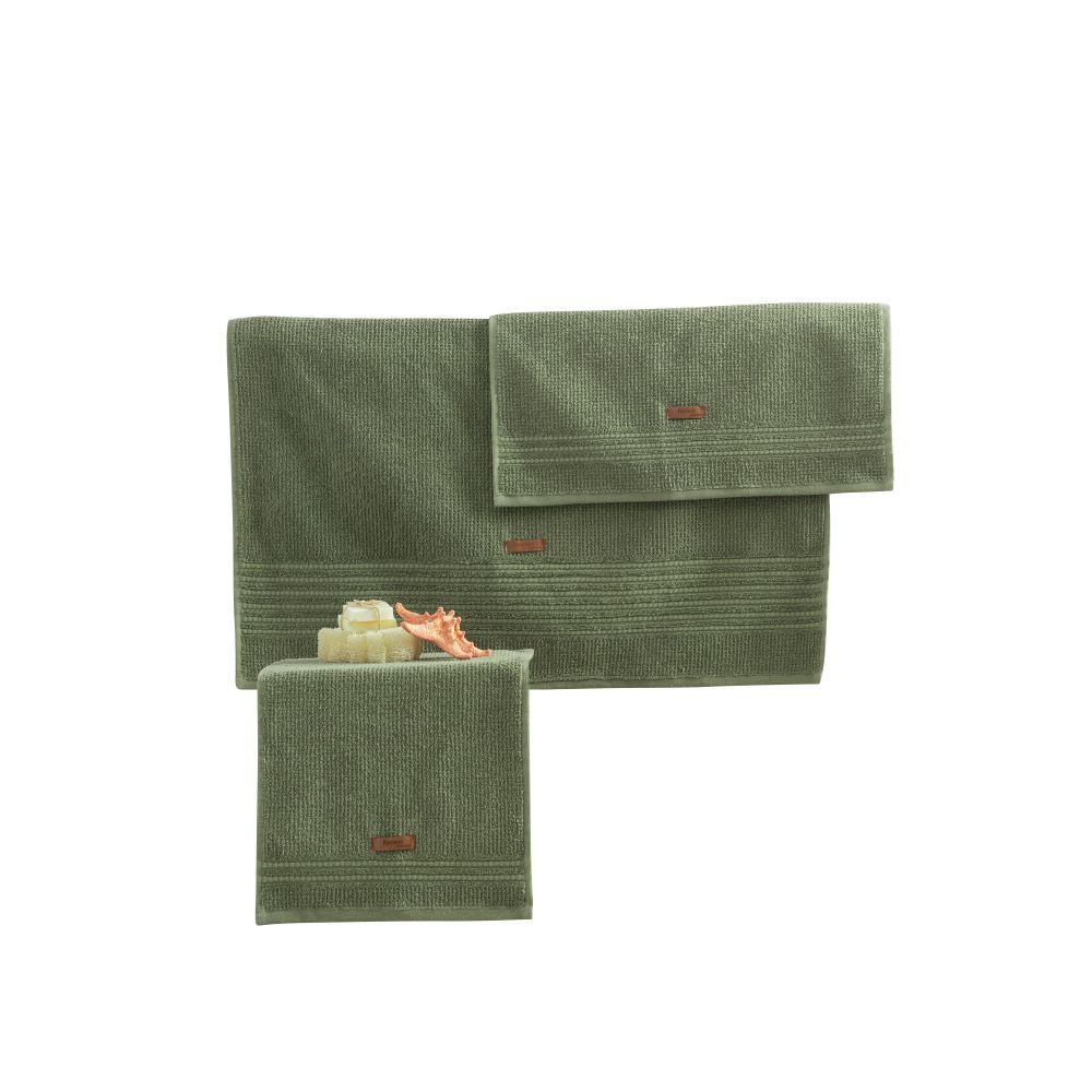 Towel set (3 pieces) Wellness, colour: green slika 3