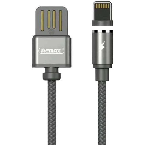 Remax Gravity RC-095i Magnetski USB / Lightning kabel s LED svjetlom 1M crni slika 1