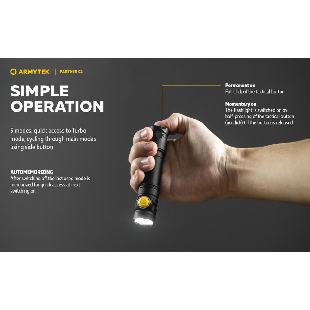 Armytek Baterijska lampa Partner C2 slika 21