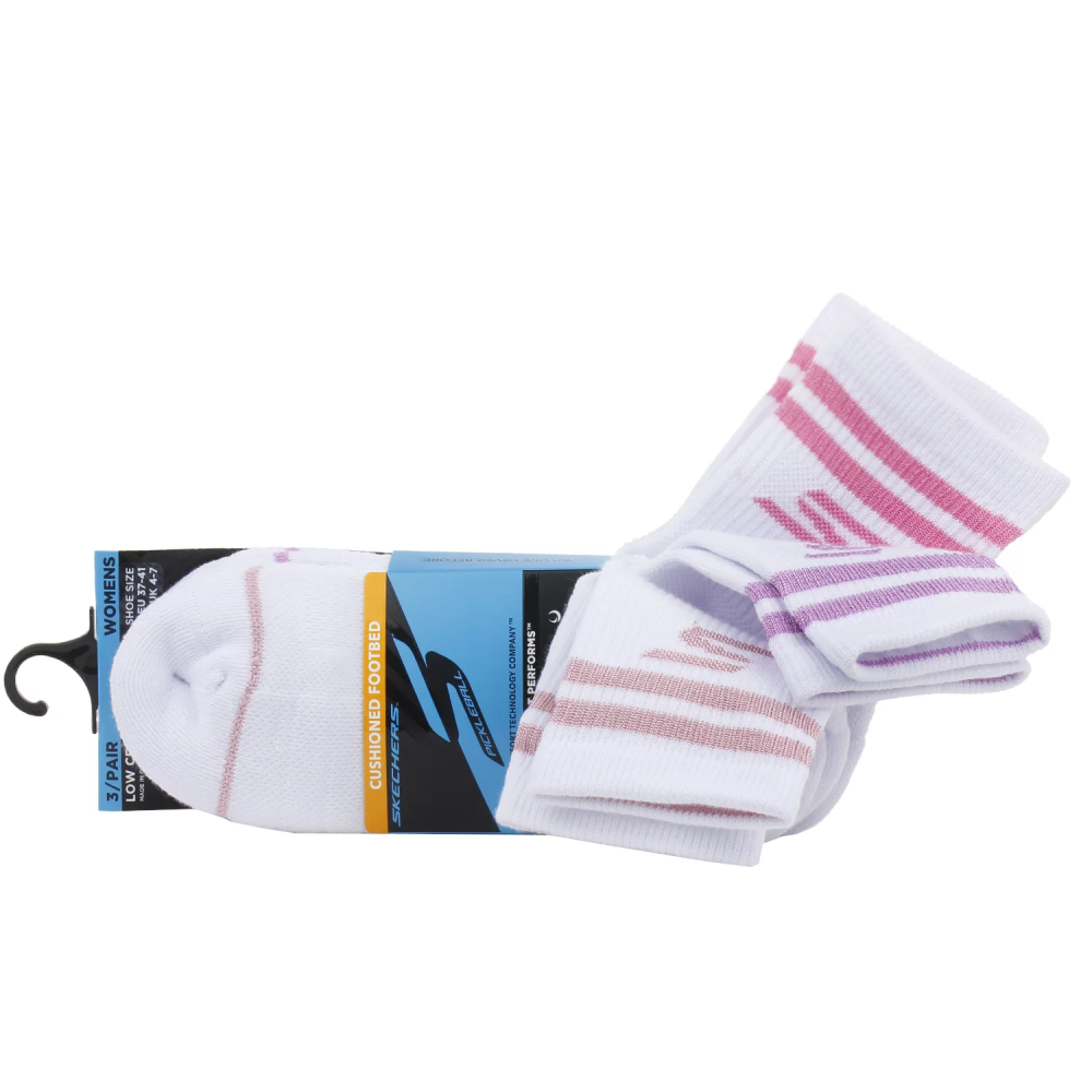 Skechers 3pk ženske lc pb varsity stripe čarape S02643HP-WHT slika 2