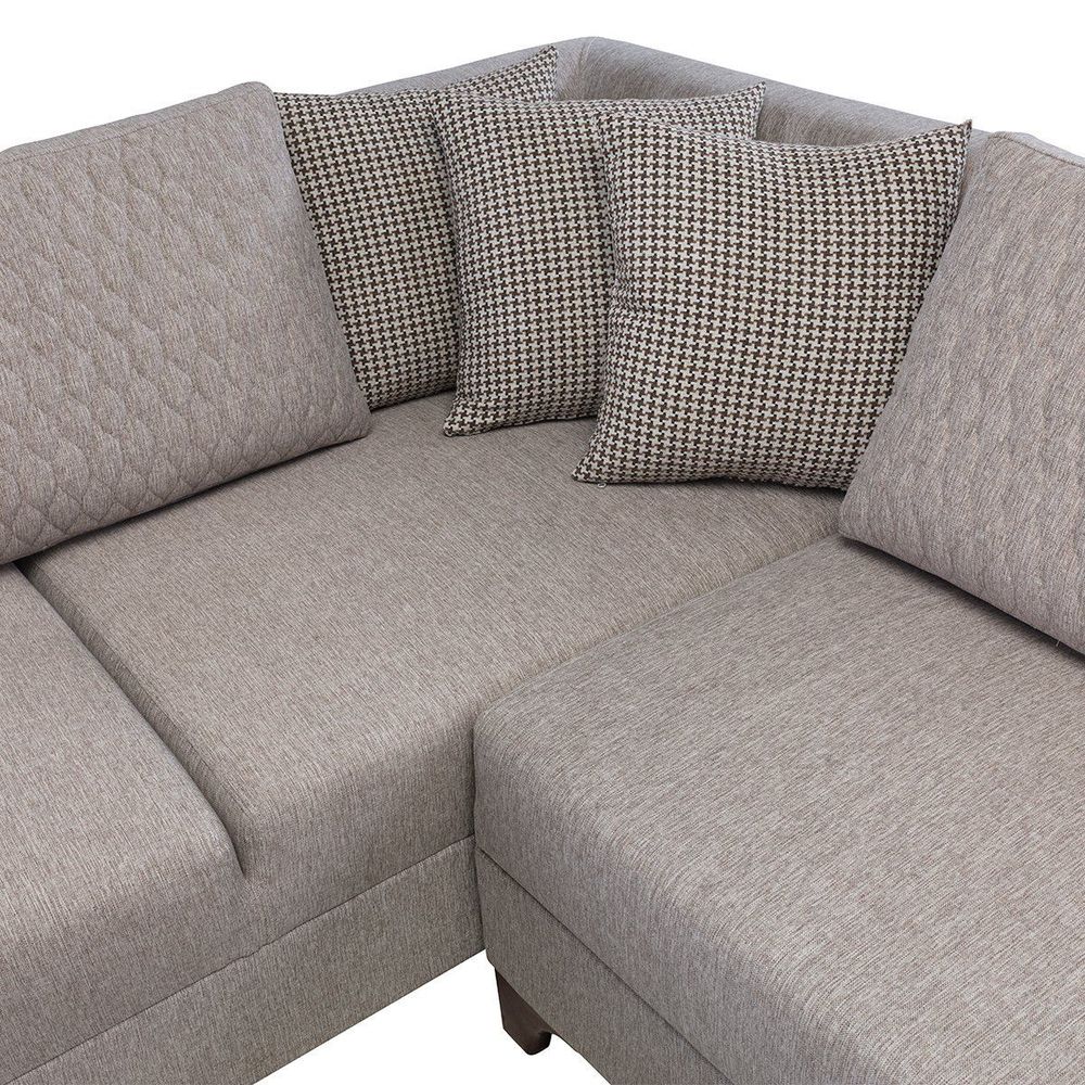 Ugaona Sofa Loft - svijetlosmeđa slika 3