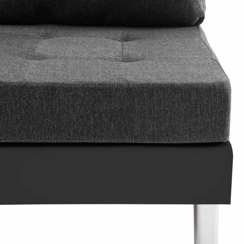 Modularna sofa od umjetne kože crna slika 20