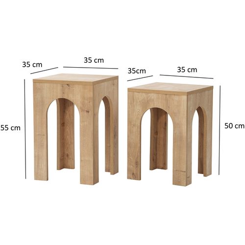 Collesium 2 - Oak Oak Coffee Table Set slika 5