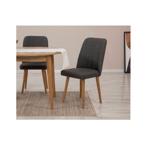 Vina 1053 - Atlantic Pine, Anthracite Atlantic Pine
Anthracite Extendable Dining Table & Chairs Set (3 Pieces) slika 2