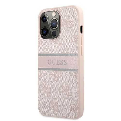 Guess Futrola za iPhone 14 Pro PU 4G STRIPE PINK slika 4