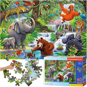 Castorland puzzle životinje iz džungle 40kom.
