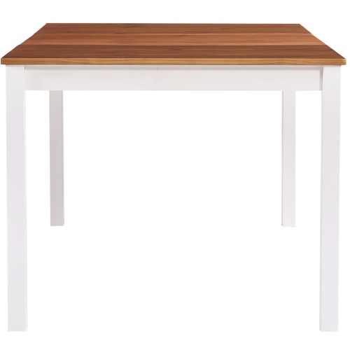 Blagavaonski stol bijelo-smeđi 180 x 90 x 73 cm od borovine slika 7