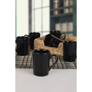 Hermia Concept Set šalice (6 komada), Black Zen Mug 8 Cm 6 Pieces