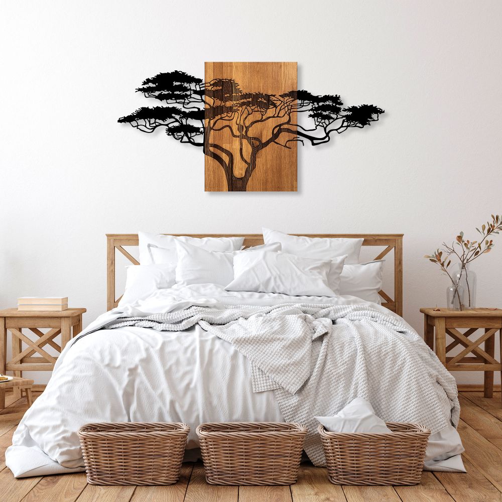 Dekorativni Zidni Ukras - Acacia Tree 329 u Boji Crnog Oraha slika 1