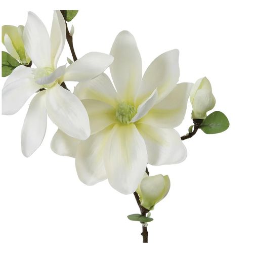 ATMOSPHERA DEKORATIVNI CVET MAGNOLIA 25X13X79CM PES/PLASTIKA/METAL BELA 116021 slika 2