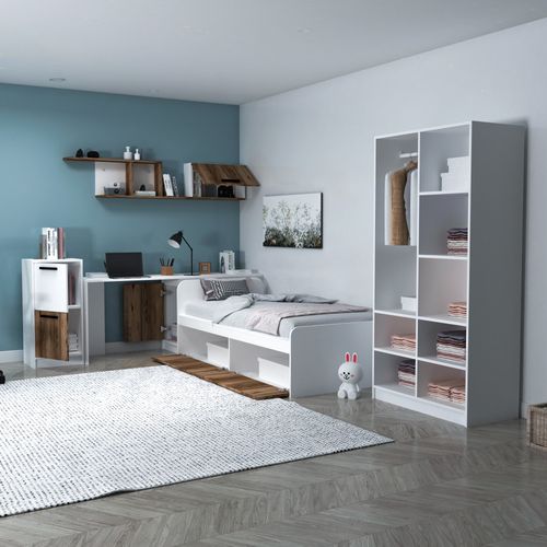 Newra - White, Light Walnut White
Light Walnut Young Room Set slika 2