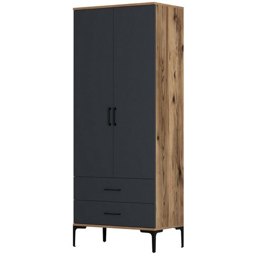 Kumsal T - Walnut, Anthracite Walnut
Anthracite Wardrobe slika 5