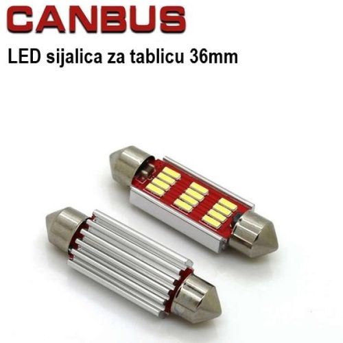 Led sijalica za tablicu (2 kom) 36mm 12SMD slika 3