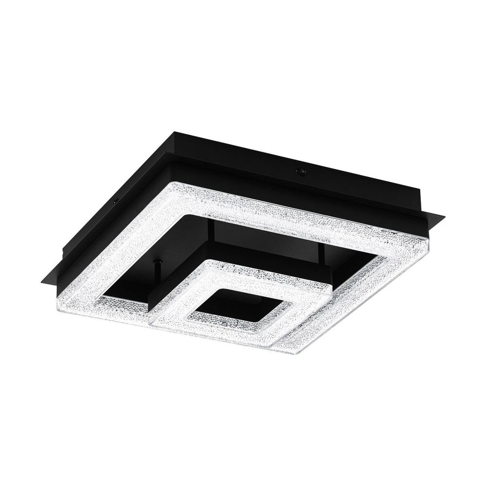 Eglo Fradelo 1 Zidna/Stropna LED Lampa - 12W, 1250lm, Crna/Čelik/Kristal slika 1