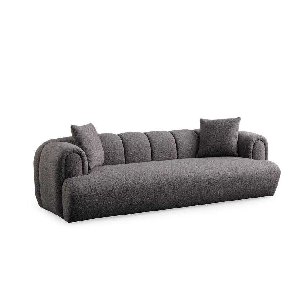 Puffy 3 Plain - Antracitna Troosna Sofa slika 6