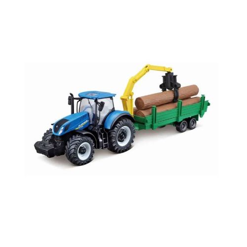 Burago Tractor With Trailer Asst. slika 5