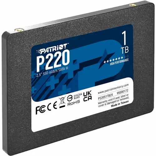 SSD 2.5 SATA3 1TB Patriot P220 550MBs/500MBs P220S1TB25 slika 1