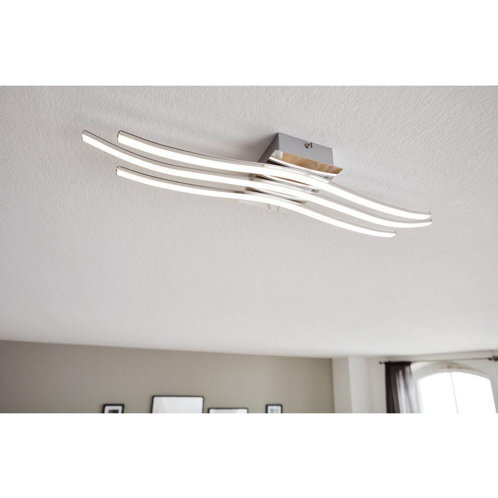 Eglo Roncade zidna/stropna LED lampa, 26W, D 650 mm, aluminij/krom bijela slika 2