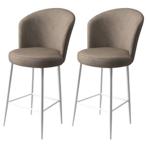 Alte - Cappuccino, White Cappuccino
White Bar Stool Set (2 Pieces)