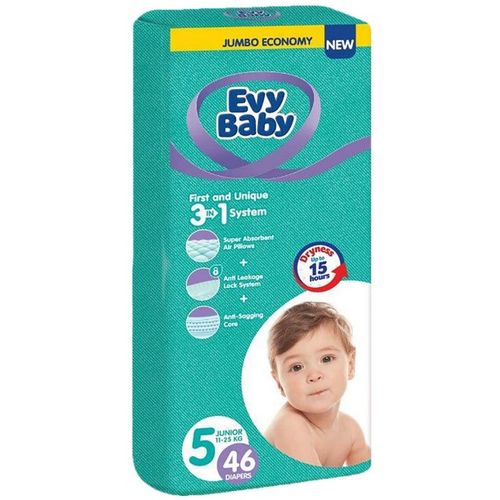 Evy Baby Pelene Jumbo 5 Junior 12-25kg,46kom 3u1 slika 1