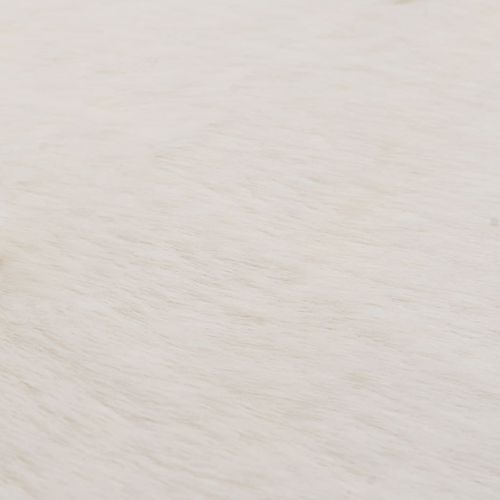Tepih od umjetnog zečjeg krzna 160 cm krem slika 18