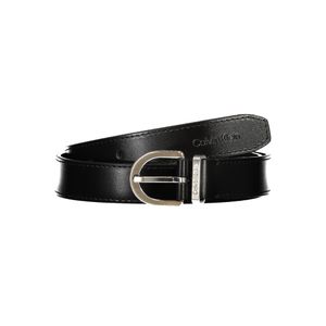 CALVIN KLEIN WOMEN'S BLACK LEATHER BELT