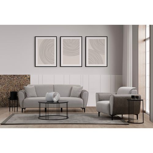 Aren - Grey Grey 3-Seat Sofa-Bed slika 2