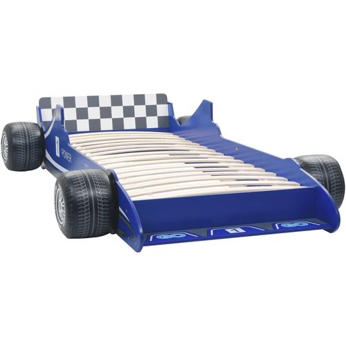 Dječji krevet trkaći auto 90x200 cm plavi slika 7