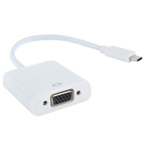 E-GREEN Adapter USB 3.1 tip C (M) - VGA (F) beli slika 1