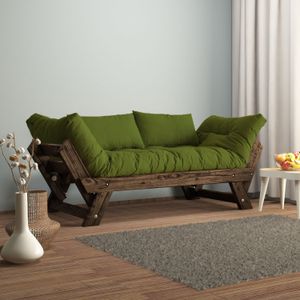 Dvosjed sofa CPT8118-210 - boje: Orah, Zeleni vrt