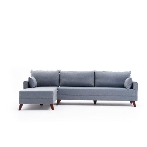 Atelier Del Sofa Kutna garnitura, Plava, Bella Soft Köşe Koltuk Left - Blue slika 6