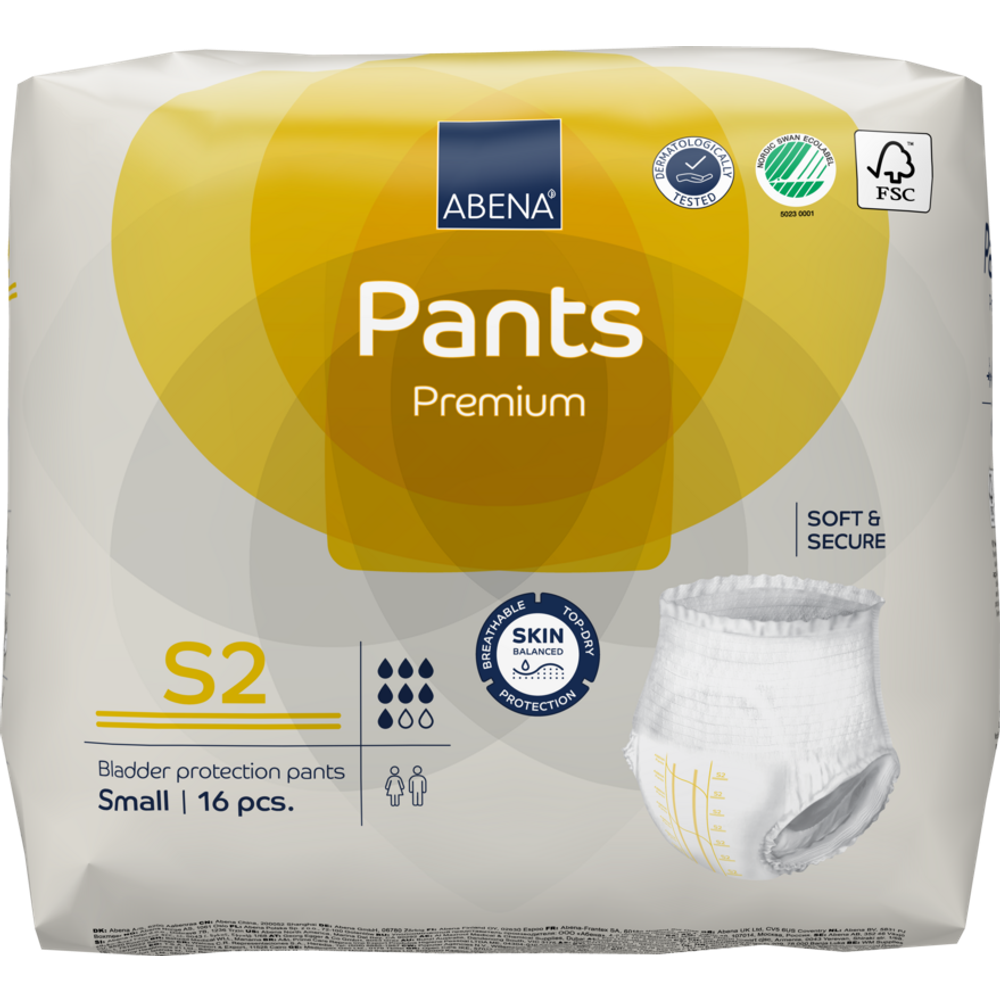 Abena Pants Premium pelene-gaćice za inkontinenciju S2  16kom  60-90cm slika 3