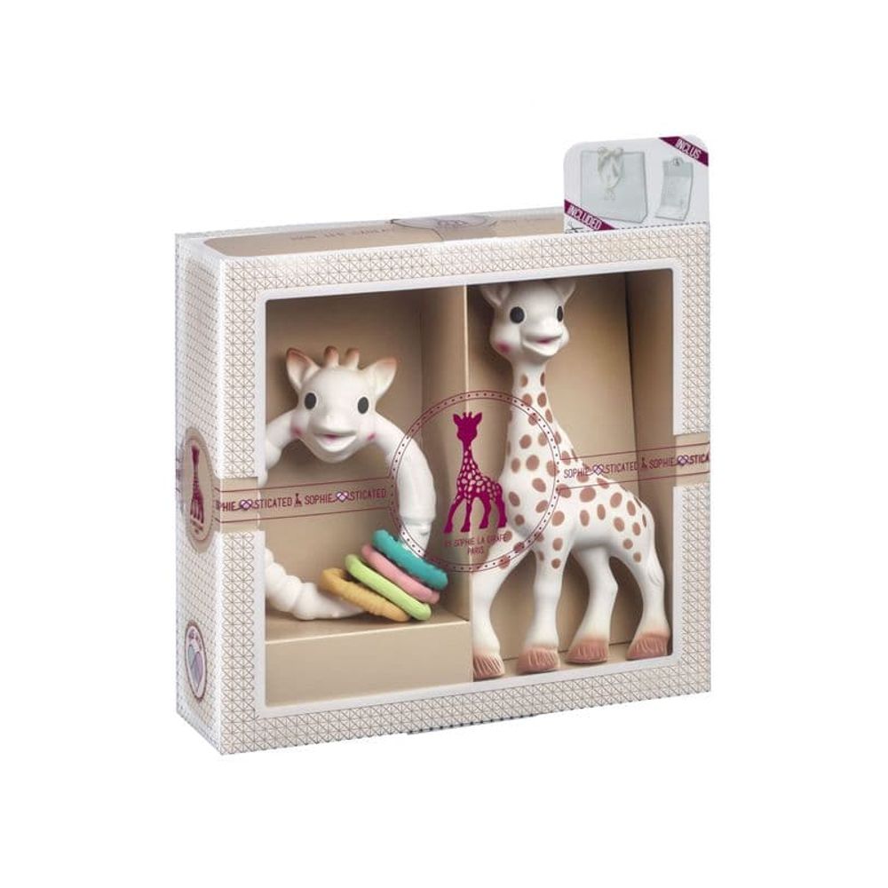 Sophie La Girafe Poklon set Sophie žirafa i teksturni prsten slika 1