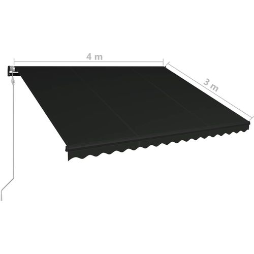 Tenda na automatsko uvlačenje 400 x 300 cm antracit slika 53