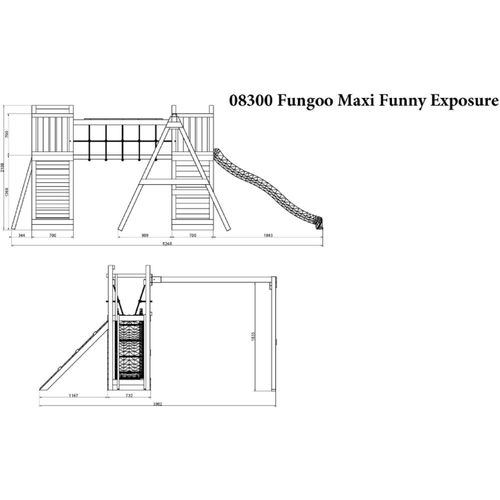 Fungoo set Maxi Funny Exposure - Drveno Dečije Igralište slika 11